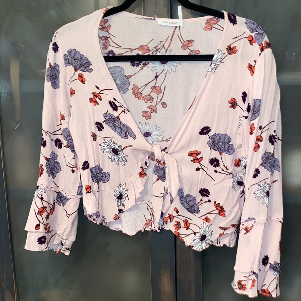 Copped blouse